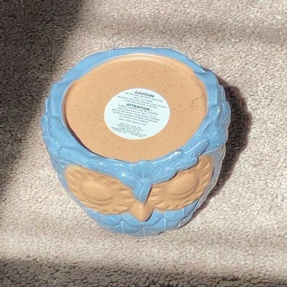 Blue Owl single wick candle holder - Picture 2 of 4